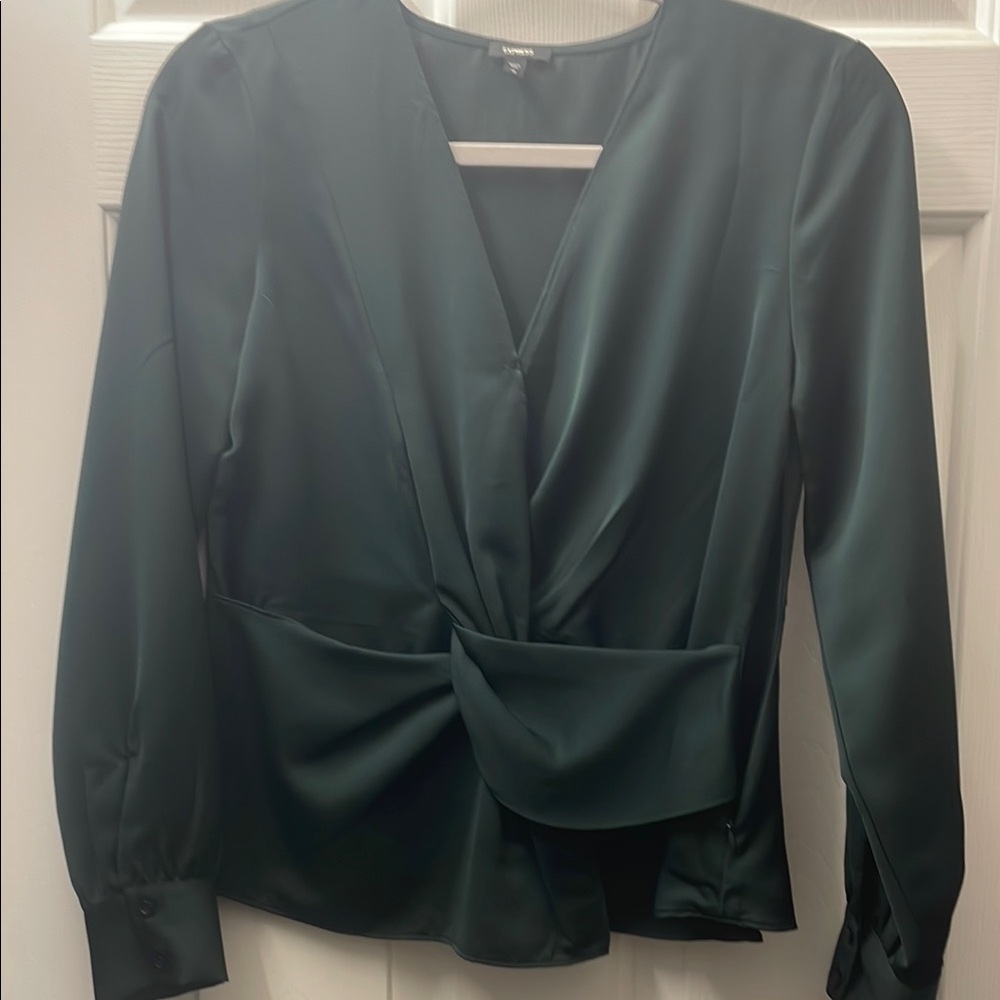 Women's Express Green Blouse